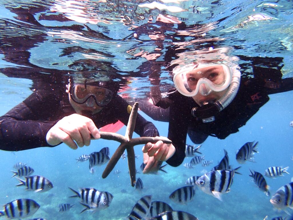 沖縄　シュノーケル　okinawa snorkel 青の洞窟　２歳から　ビーチ